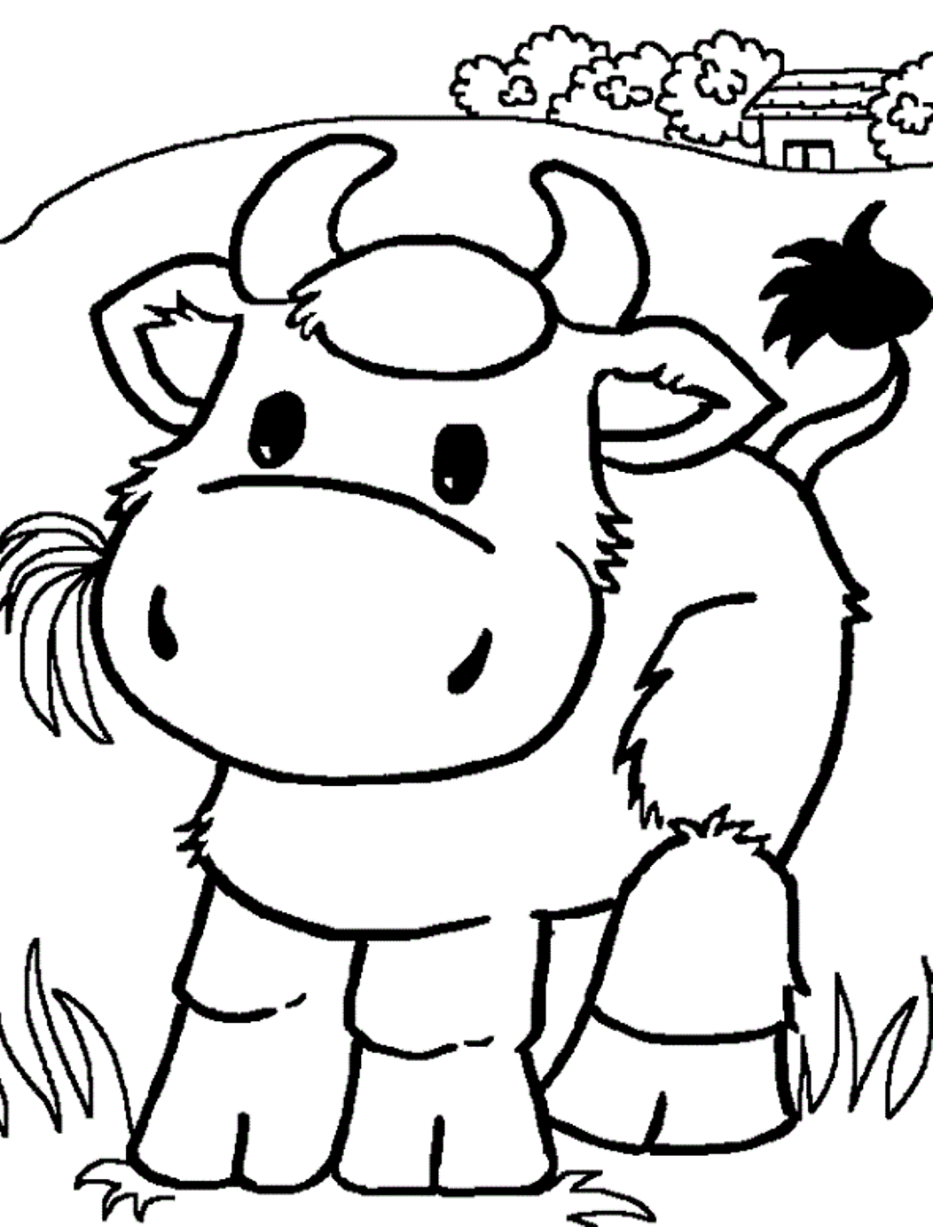 Best Domestic Animal Cow 20 Cow Coloring Pages Free Printables